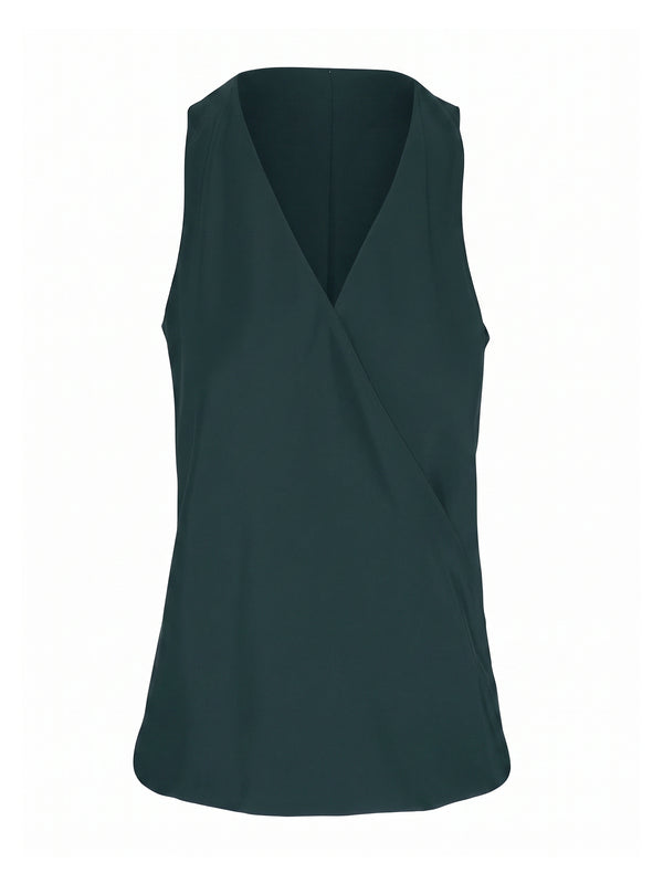 Tide Silk Wrap Top