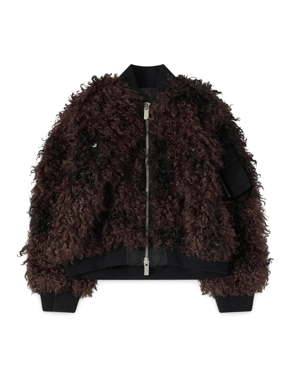 Curly Faux Fur Blouson
