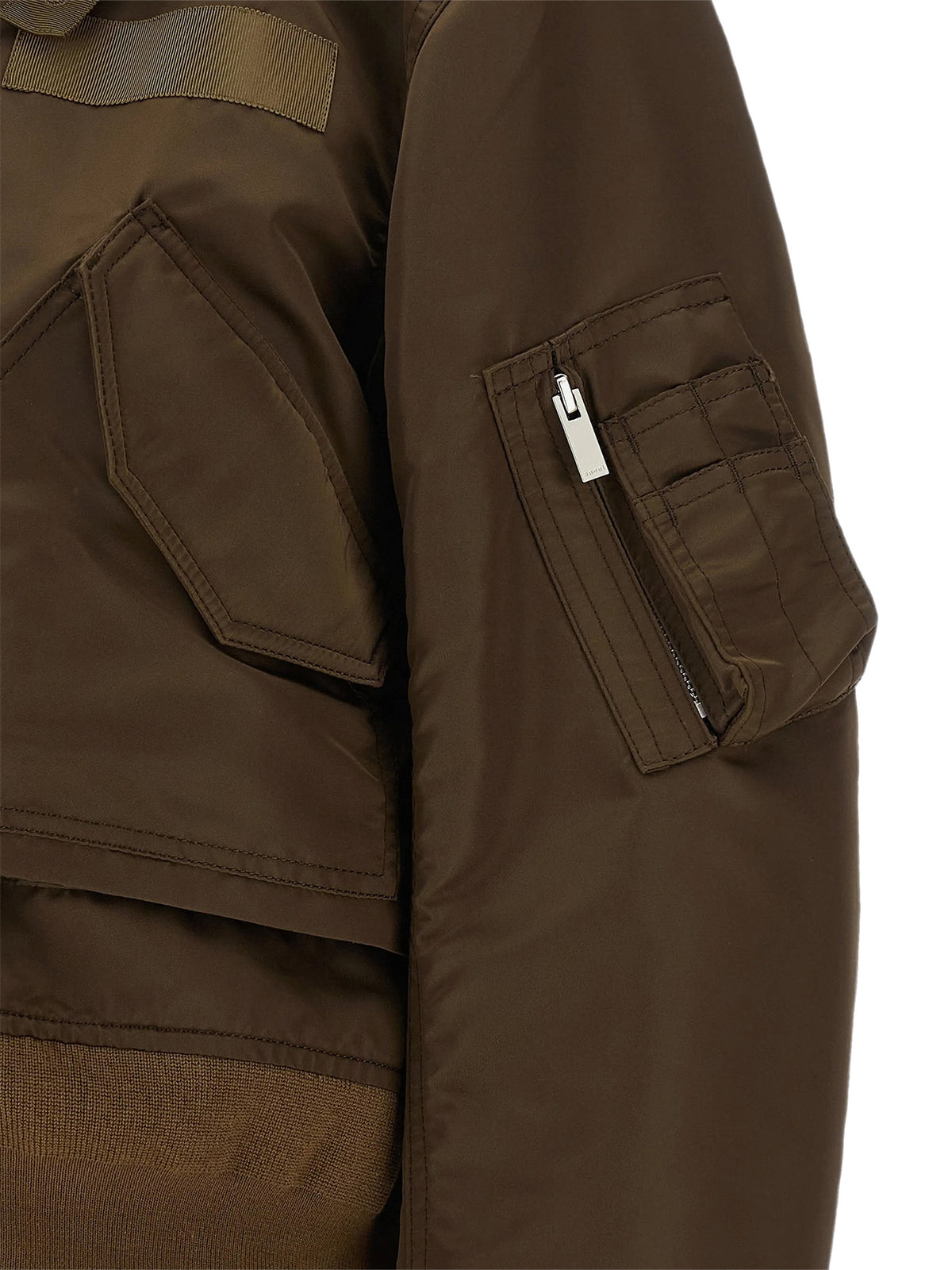 Layered Nylon Twill Blouson