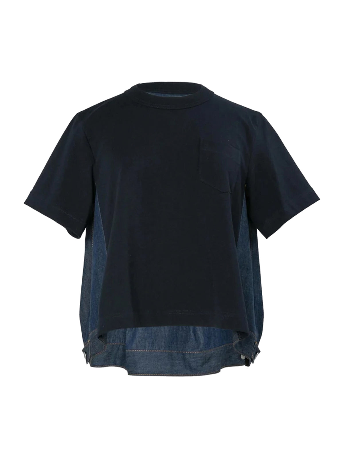 Denim x Cotton Jersey T-Shirt