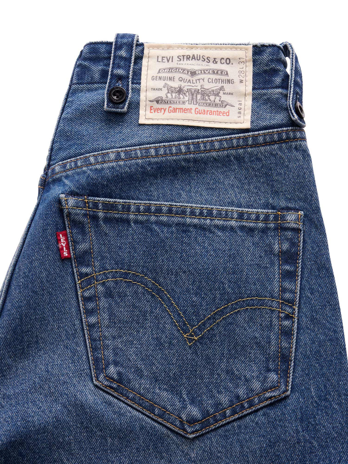 Levi's® x sacai Belted Wide-Leg Jeans