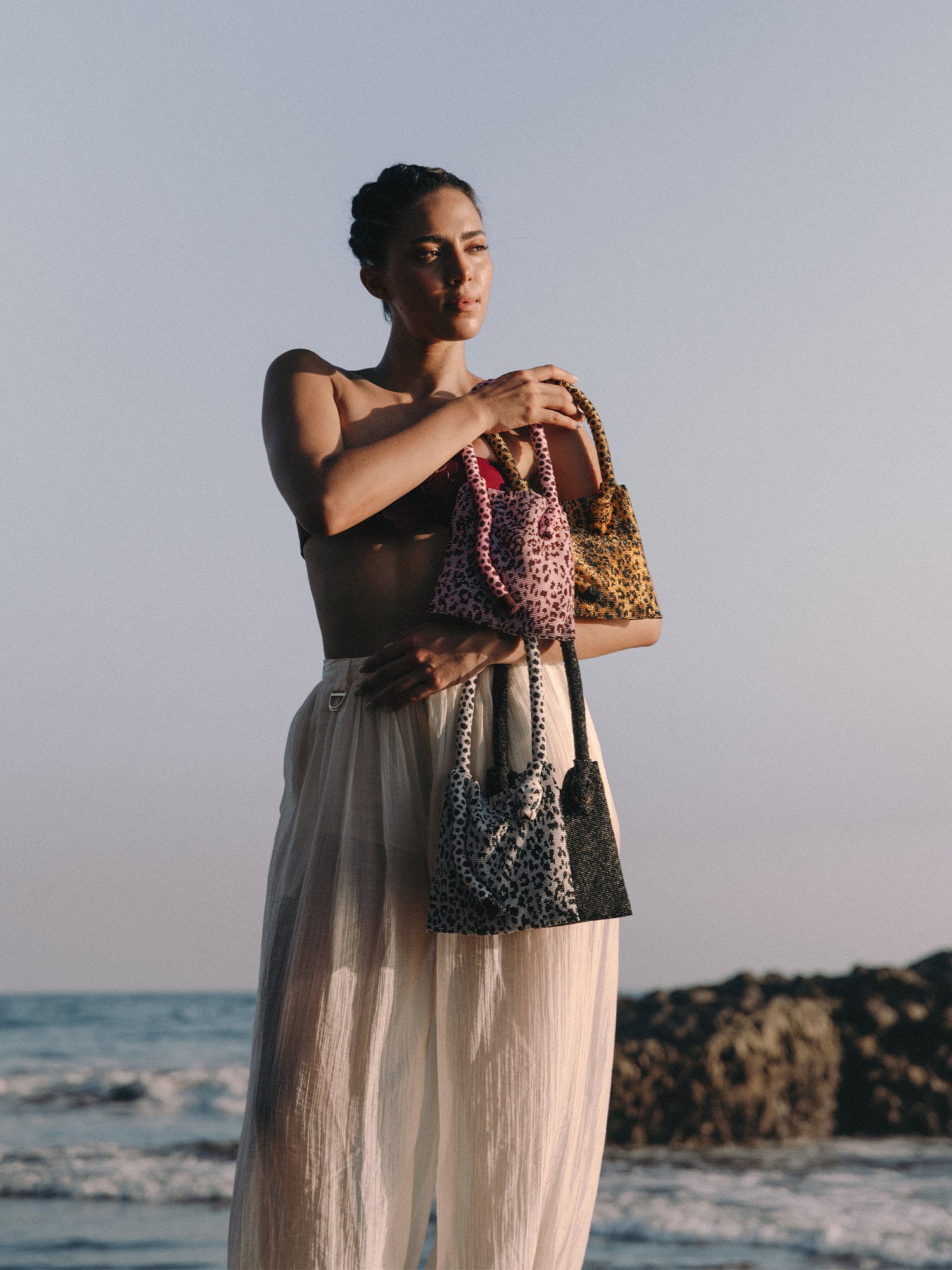 Gold and Black Leopard Felidea Bag