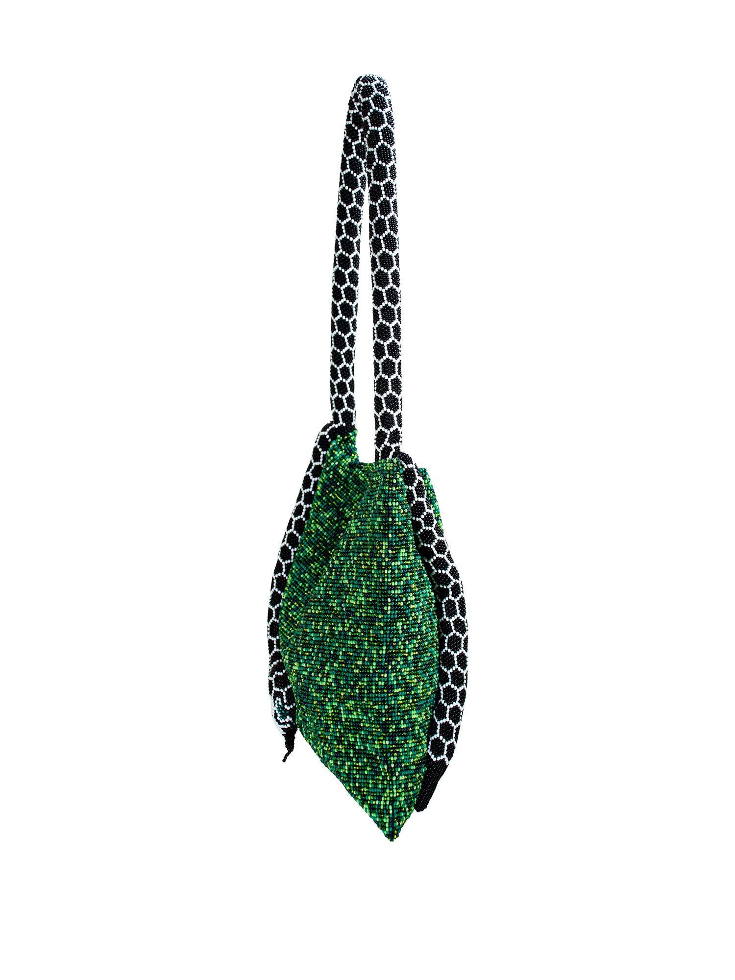 Green and Black Large Serpent Bag