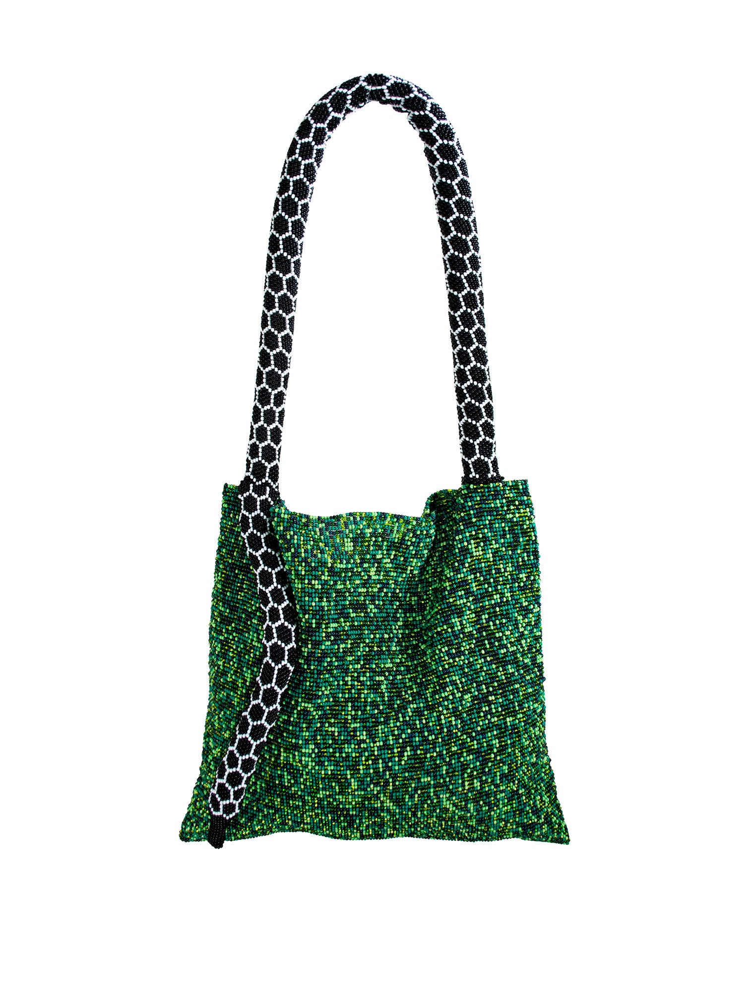 Green and Black Large Serpent Bag