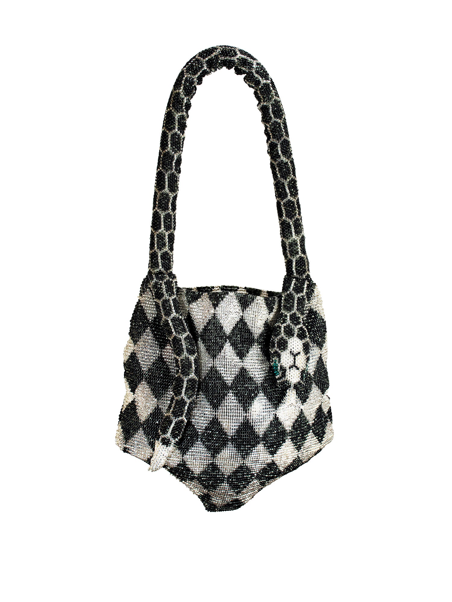 Black and Silver Mini Serpent Bag