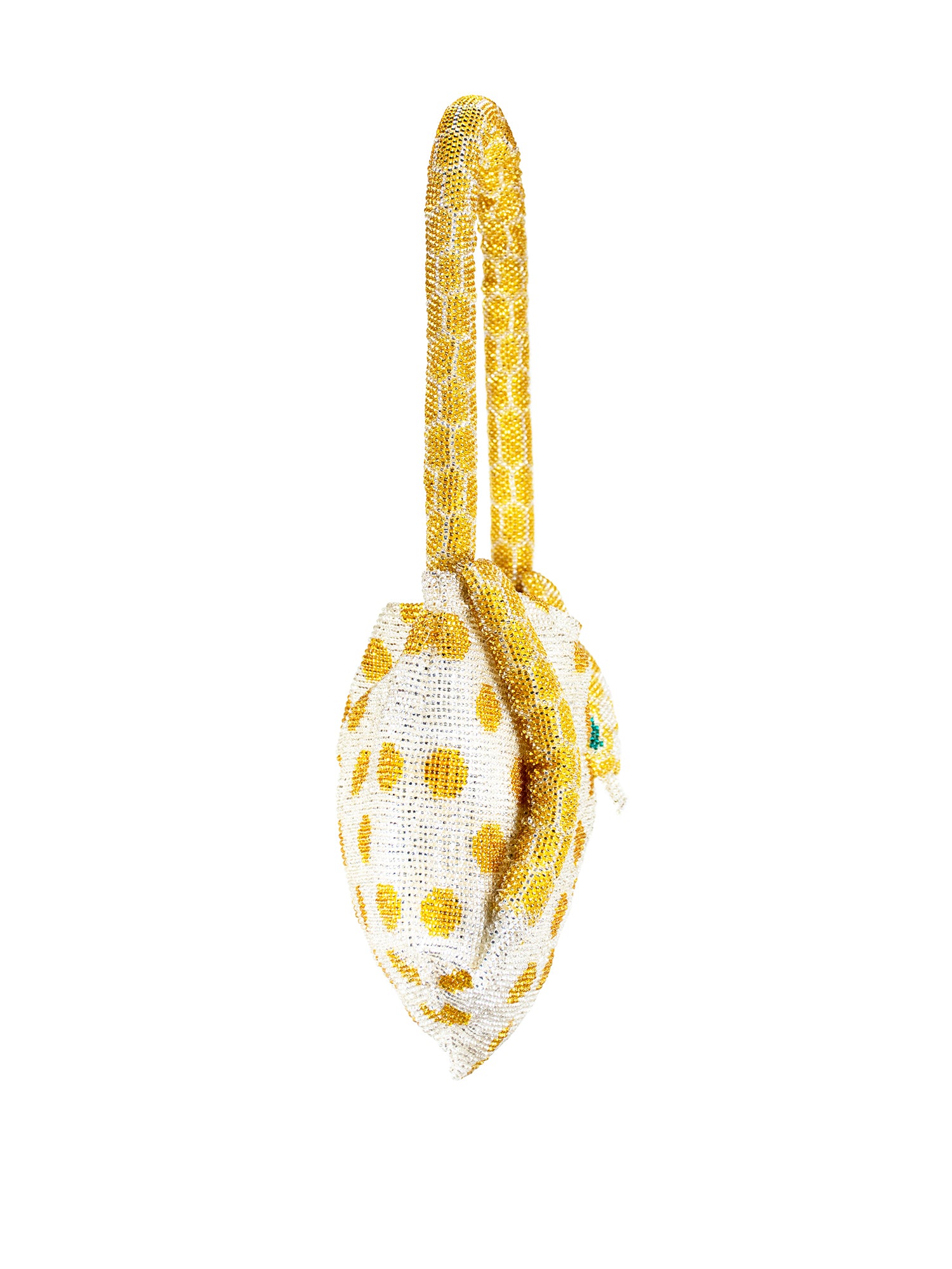 Silver and Yellow Mini Serpent Bag
