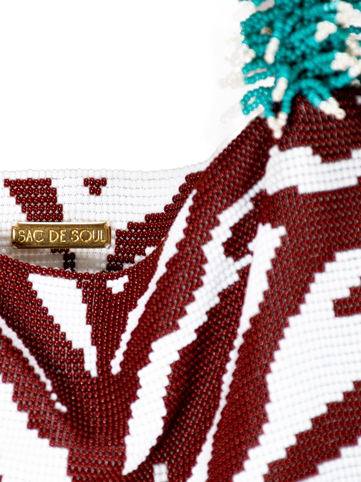 Brown and Turquoise Zebra Clash of Prints Bag