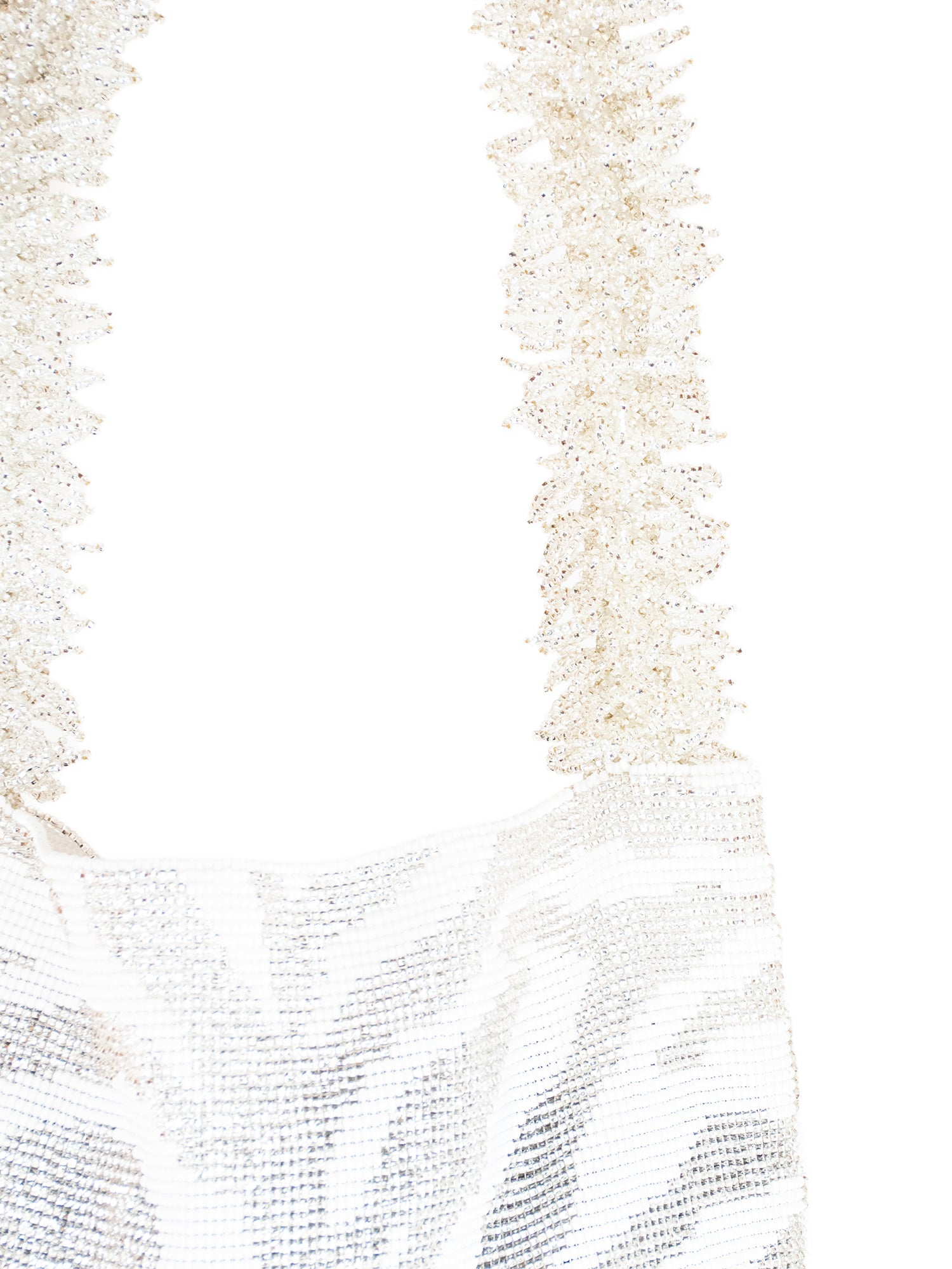 White and Silver Zebra Clash of Prints Bag