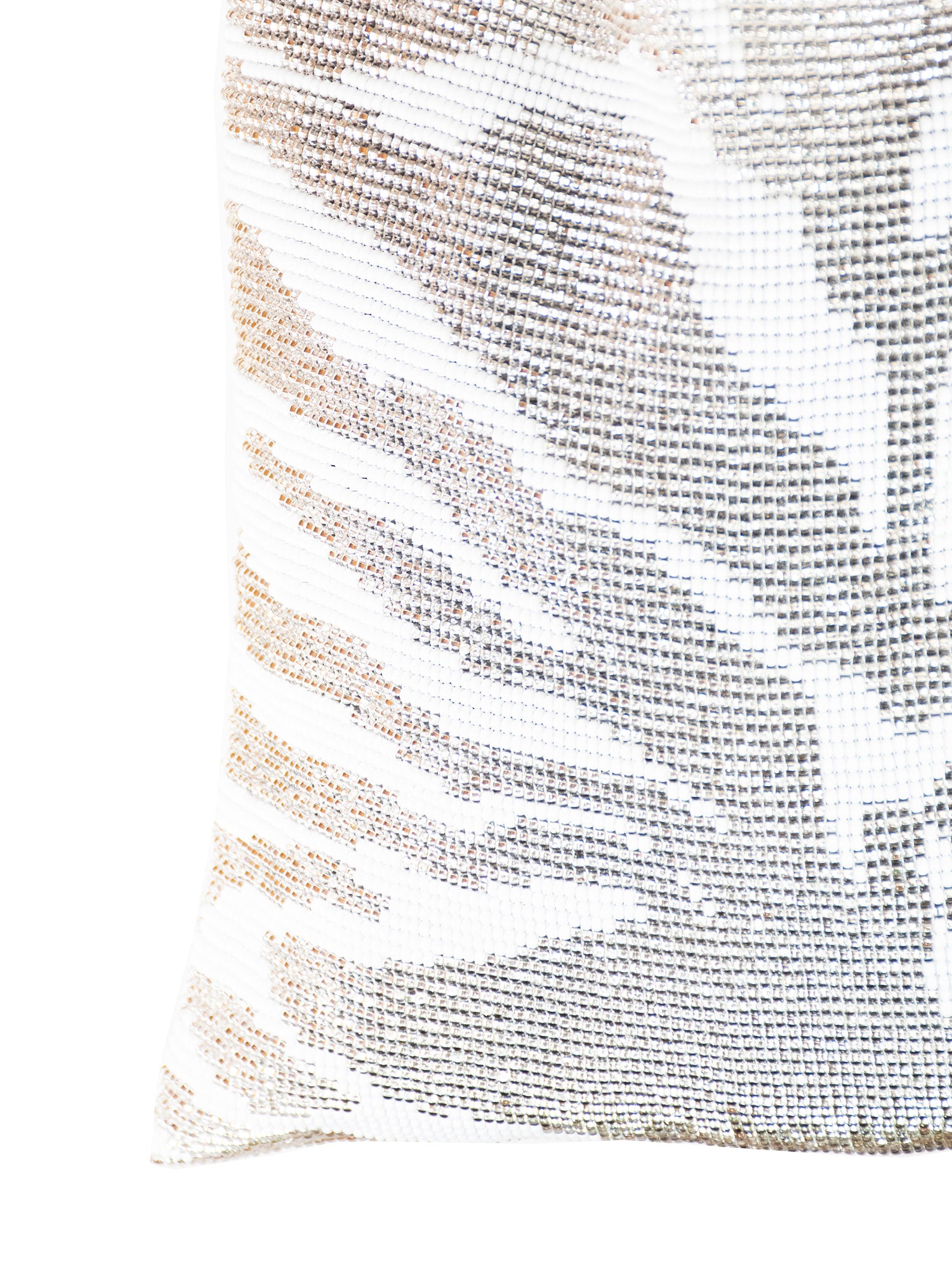 White and Silver Zebra Clash of Prints Bag