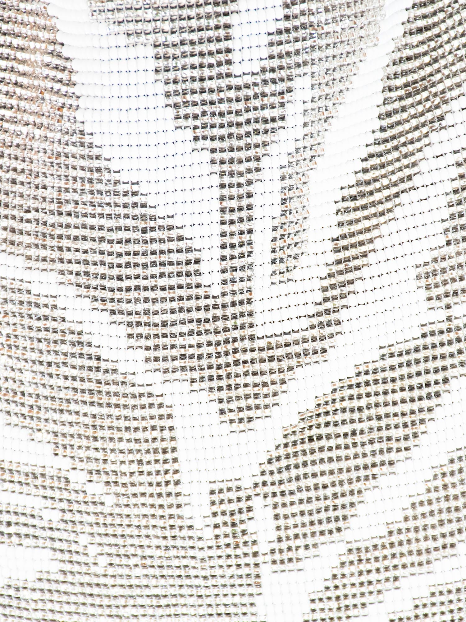 White and Silver Zebra Clash of Prints Bag