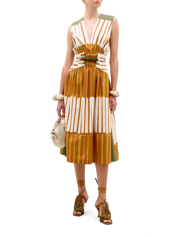 Jocelyn Cotton Midi Dress