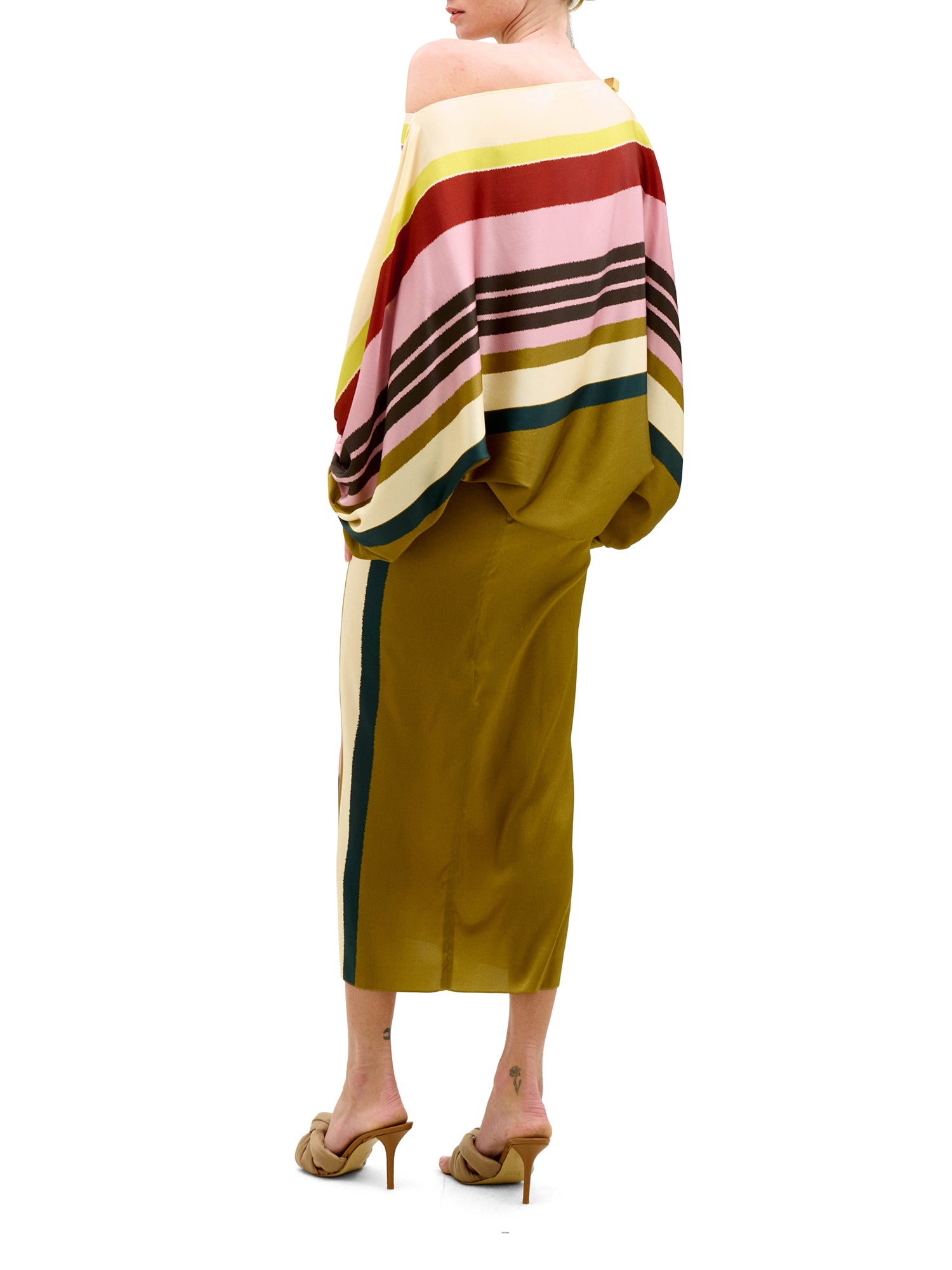Viveka Silk Midi Skirt
