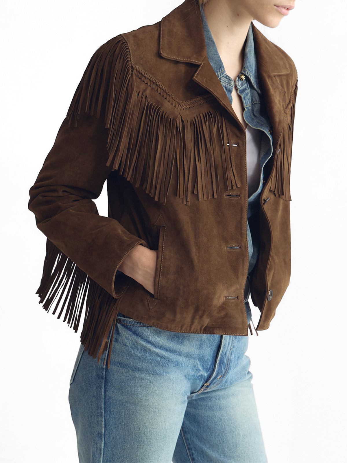 Eloi Suede Fringe Jacket