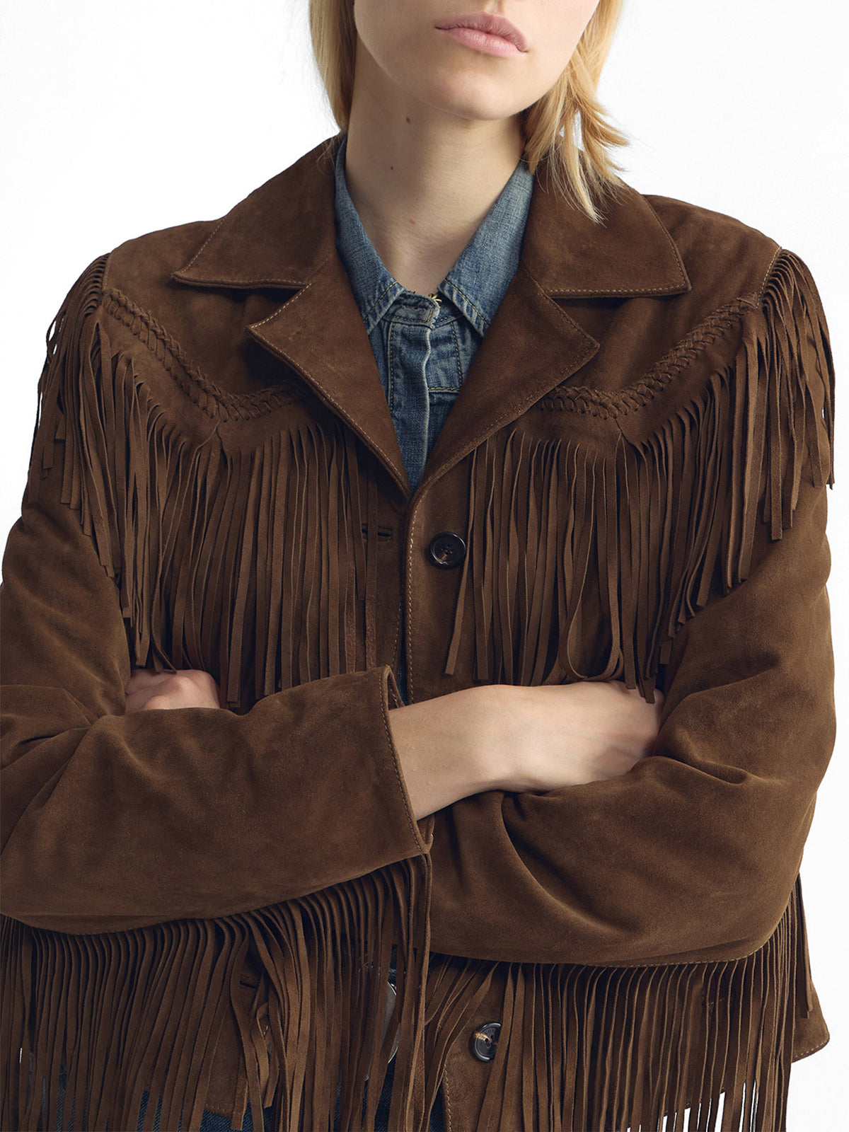 Eloi Suede Fringe Jacket
