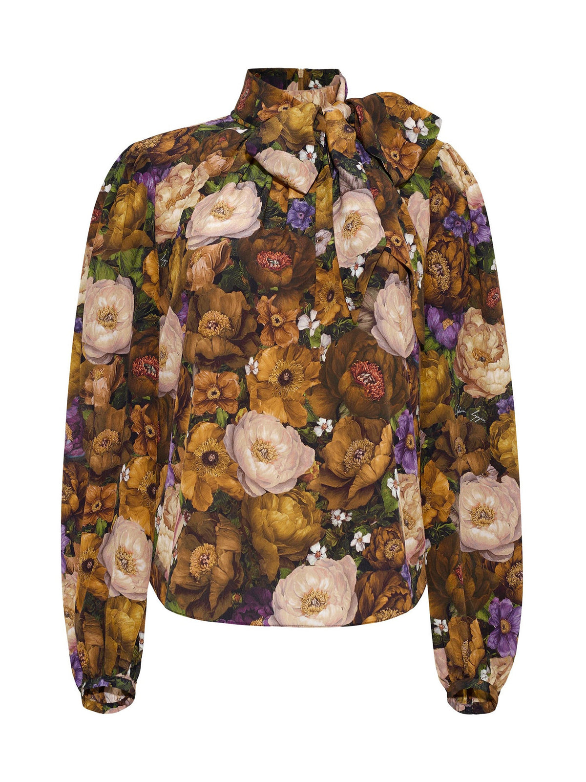 Joan Floral Crêpe de Chine Top