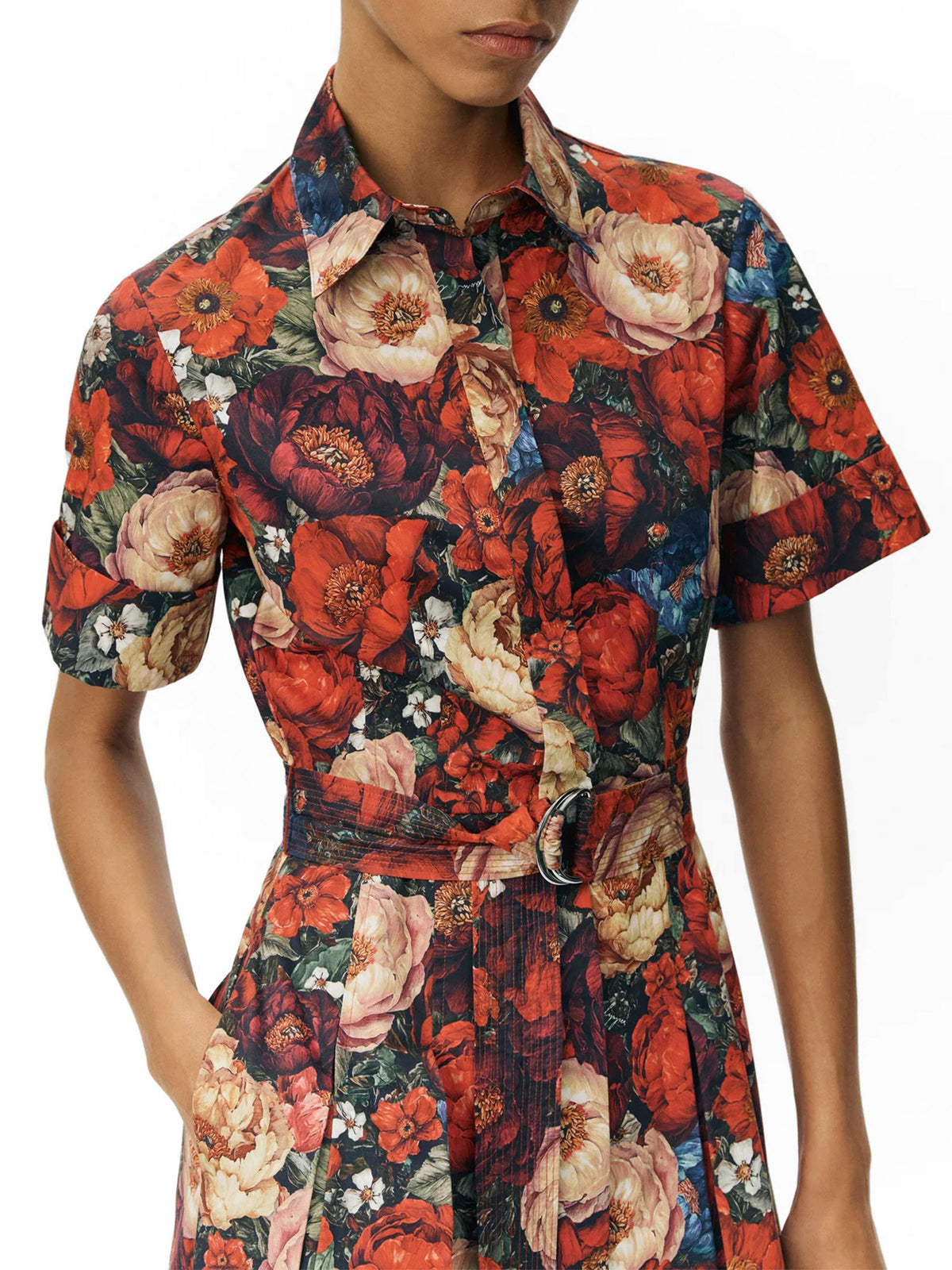 Leighton Floral Cotton Shirtdress