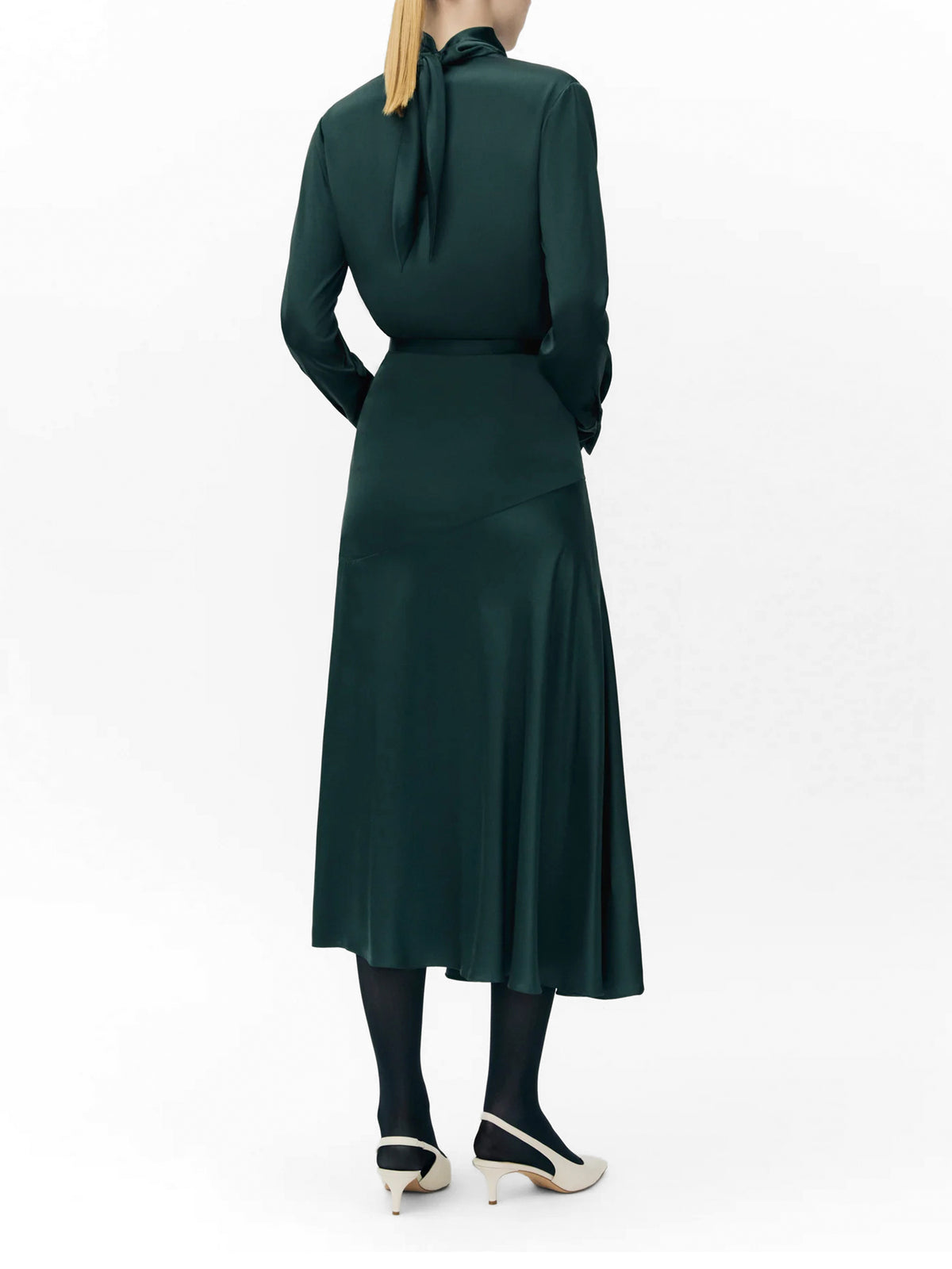 Tess Silk Midi Skirt