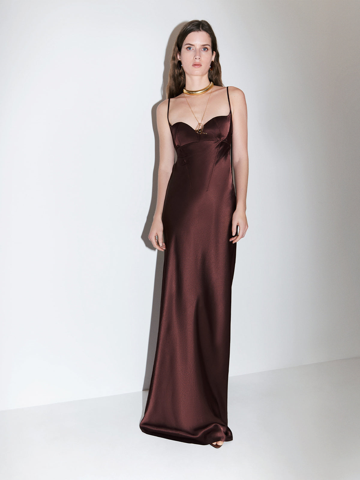 Isolde Satin Maxi Dress