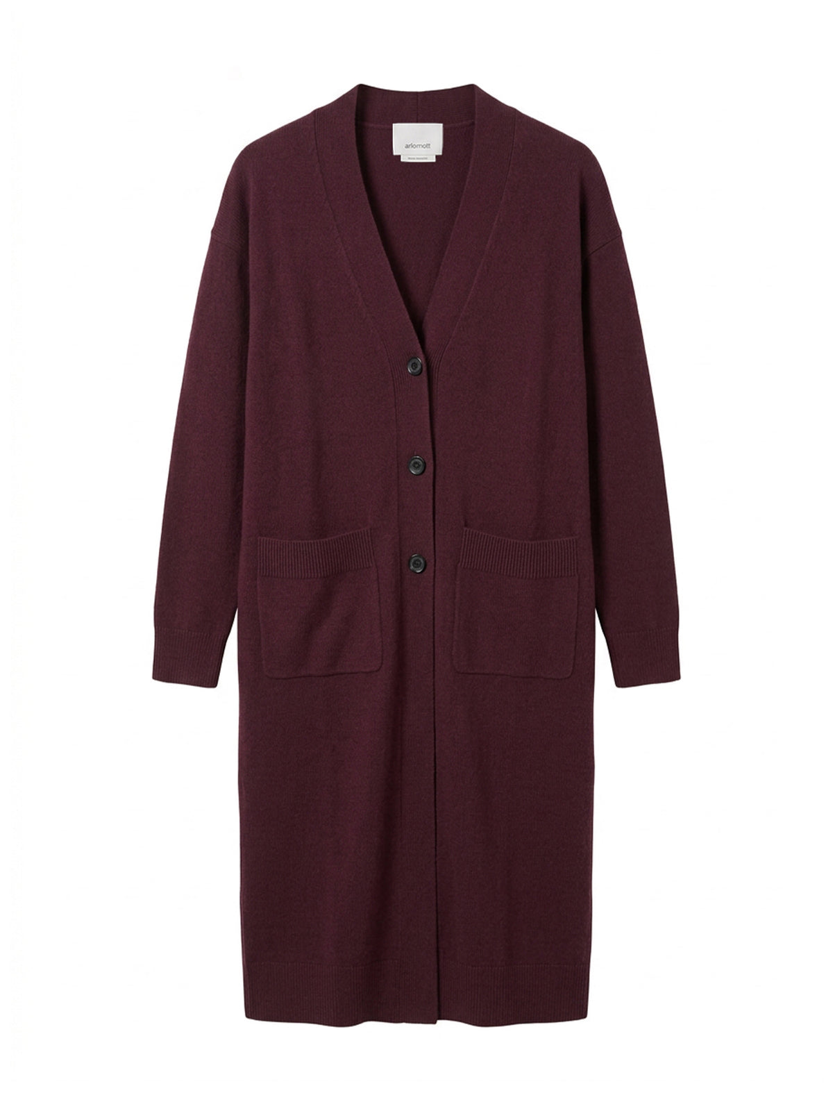 Lorimer Long Wool-Cashmere Cardigan