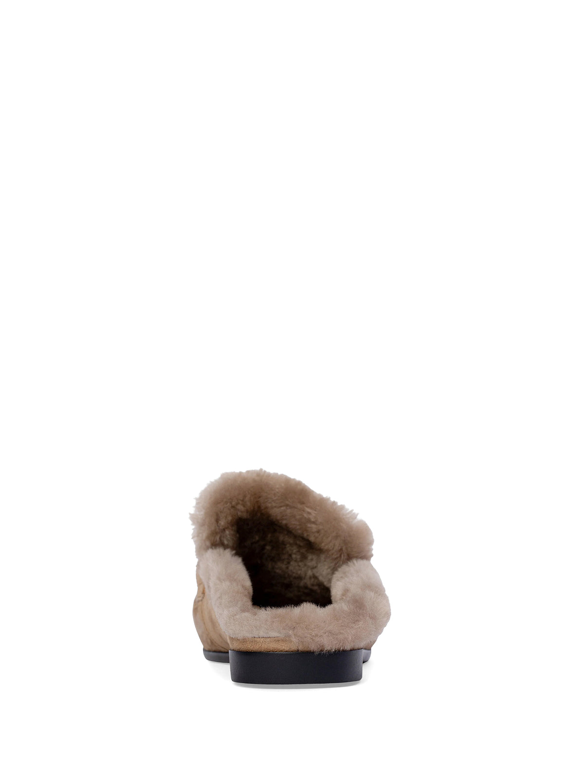 Theo Suede and Shearling-Lined Mules
