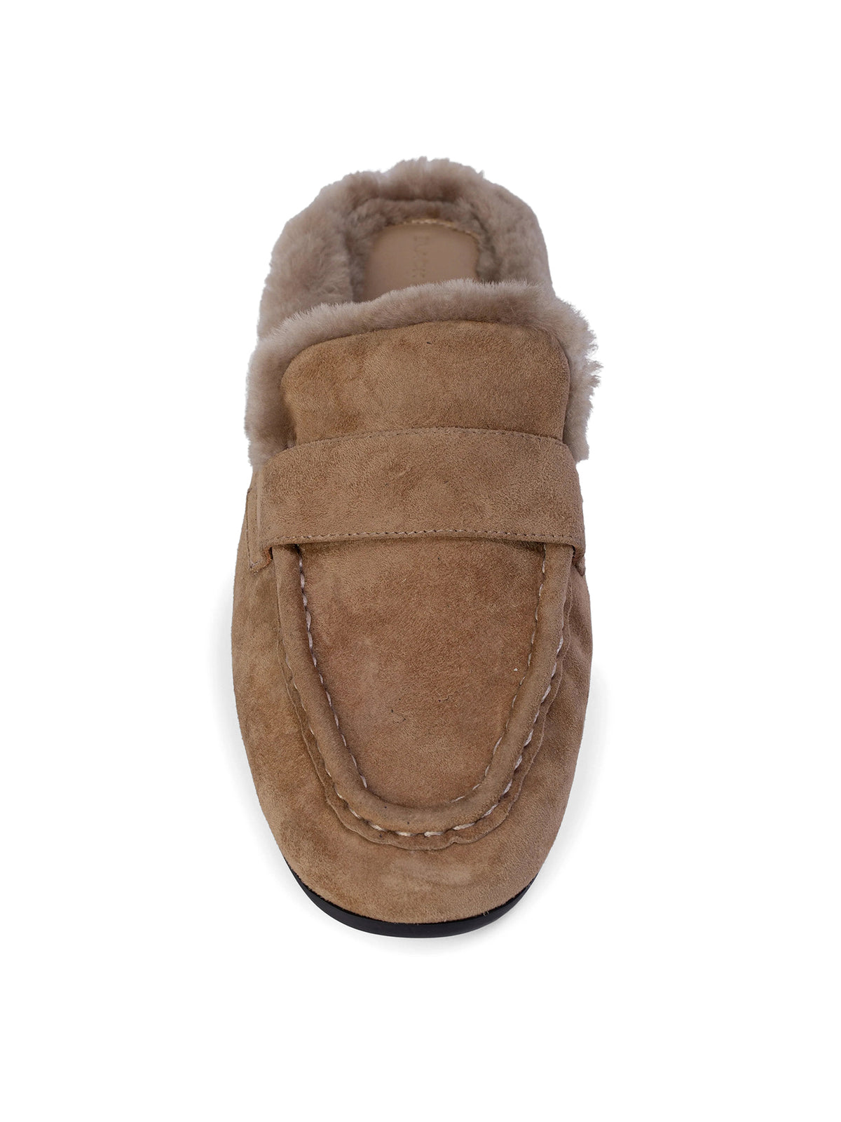 Theo Suede and Shearling-Lined Mules