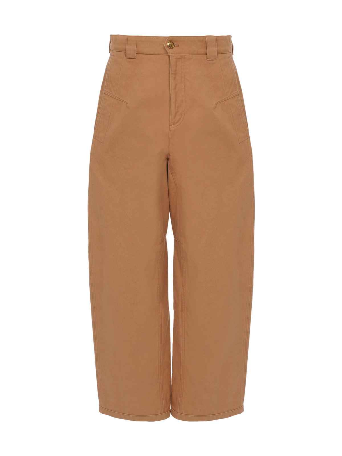 Cotton Canvas Barrel Pants