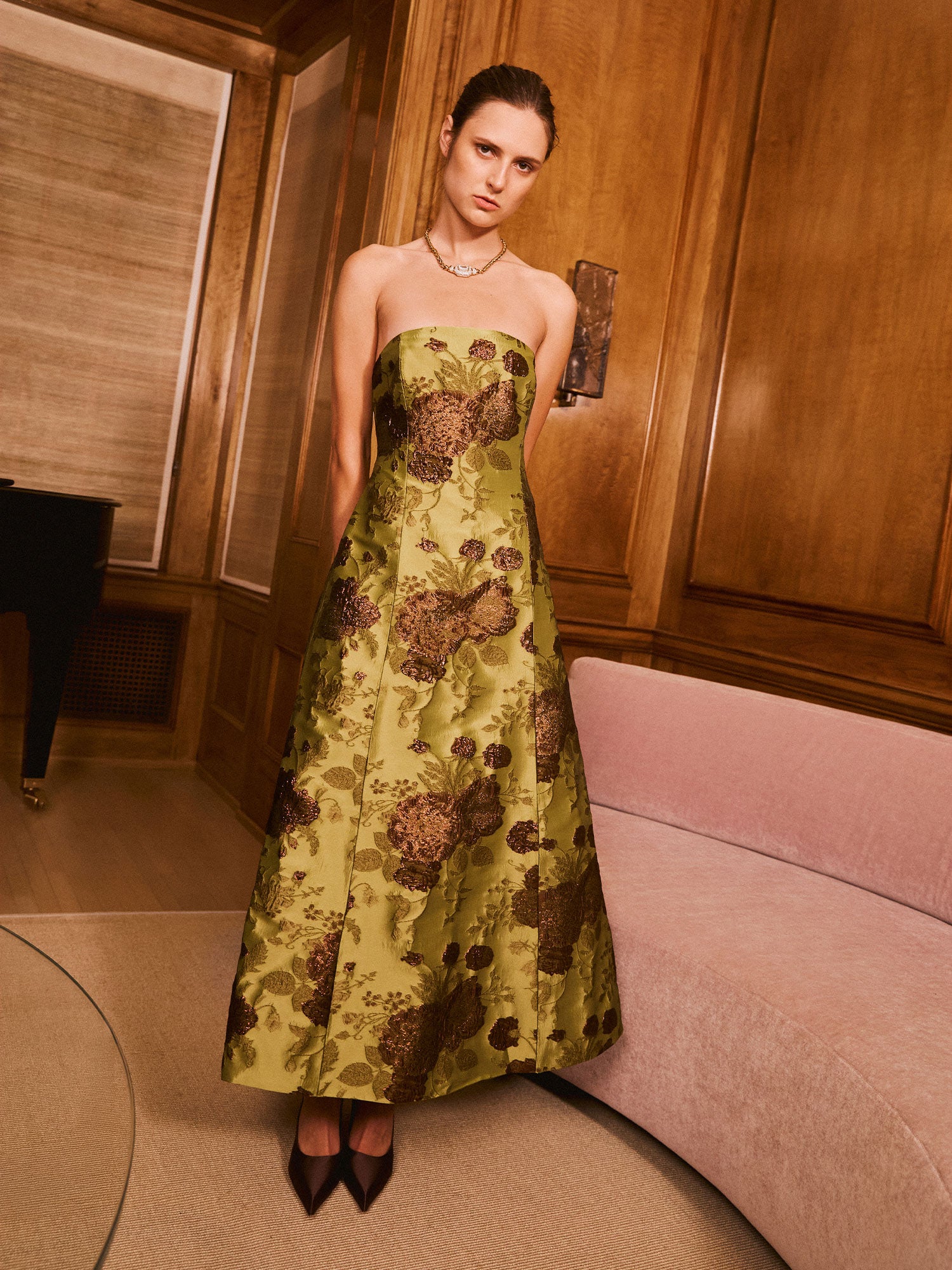 Colette Strapless Midi Dress
