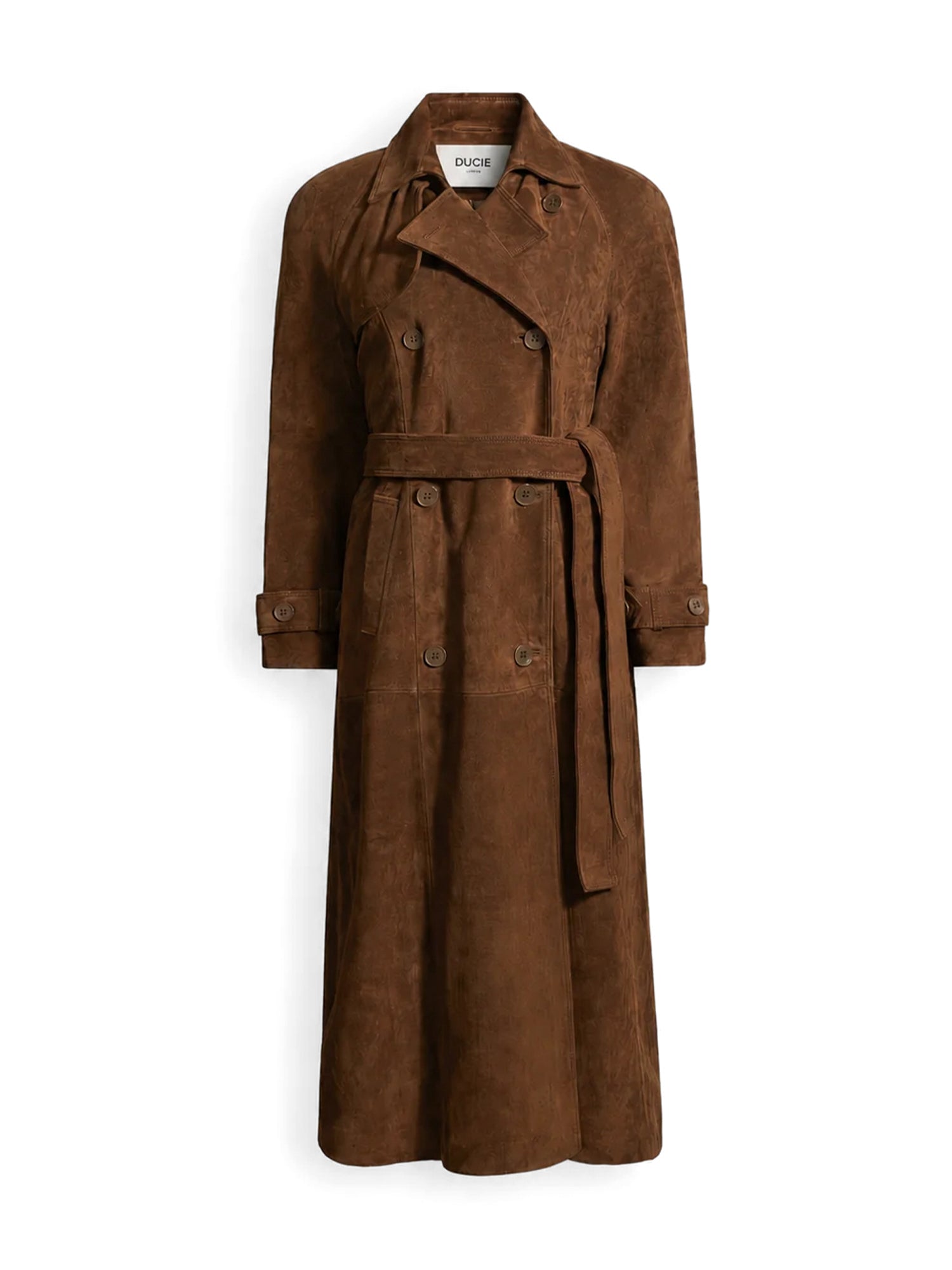Corrin Suede Trench Coat