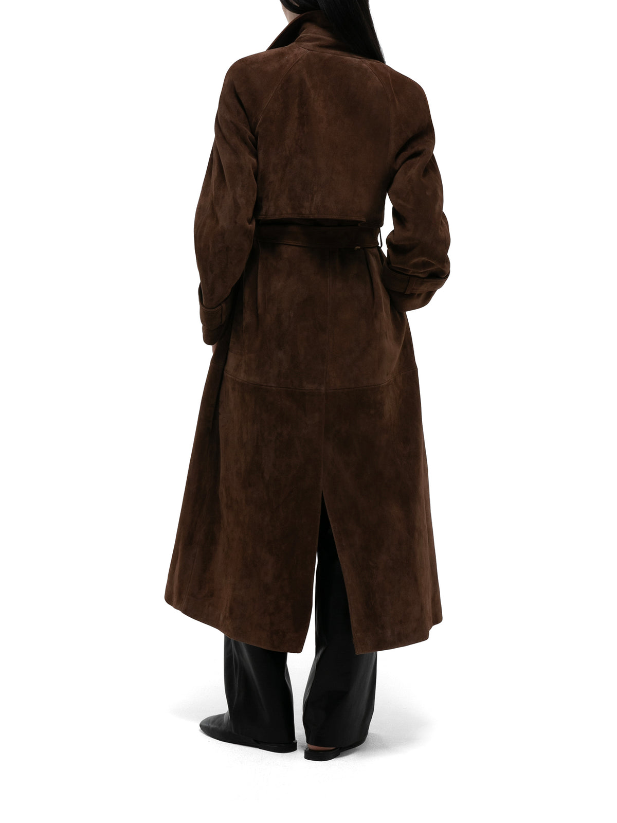 Corrin Suede Trench Coat