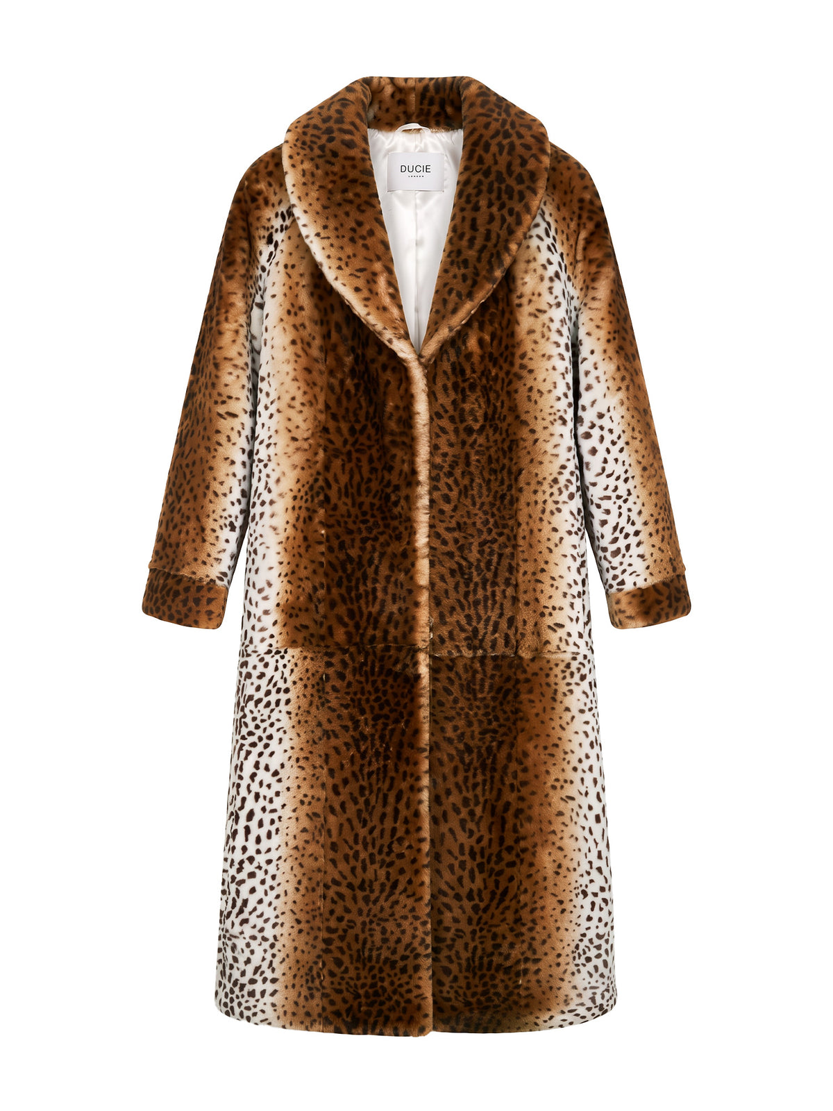 Esme Leopard-Print Shearling Coat