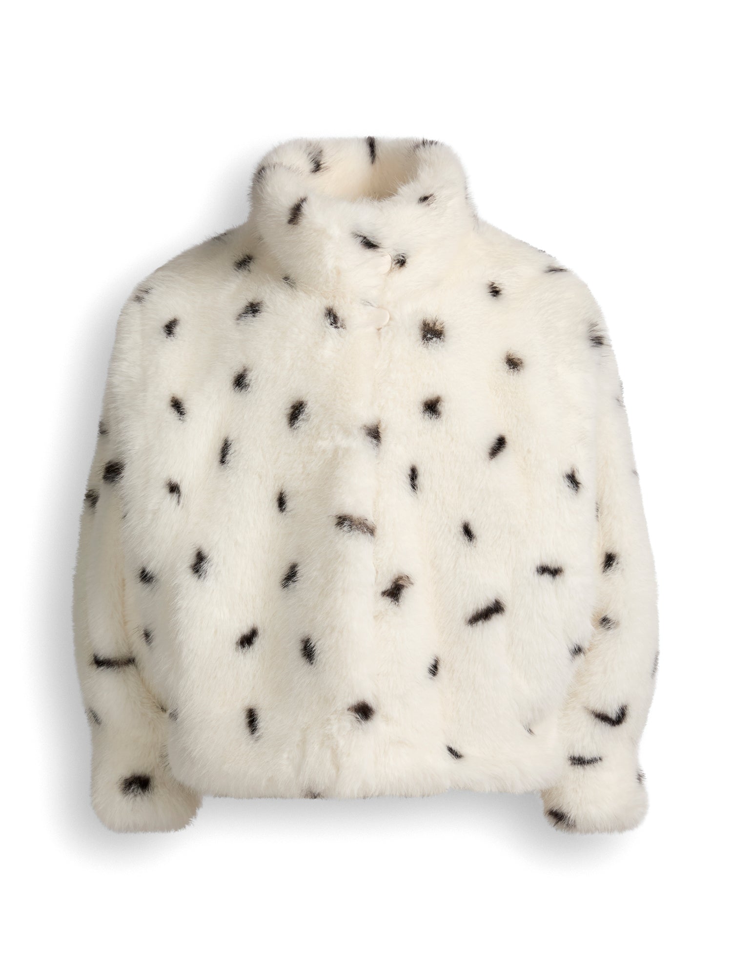 Katja Dalmatian-Print Faux Fur Jacket