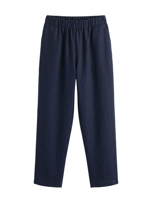 Cropped Wool Carrot Pants
