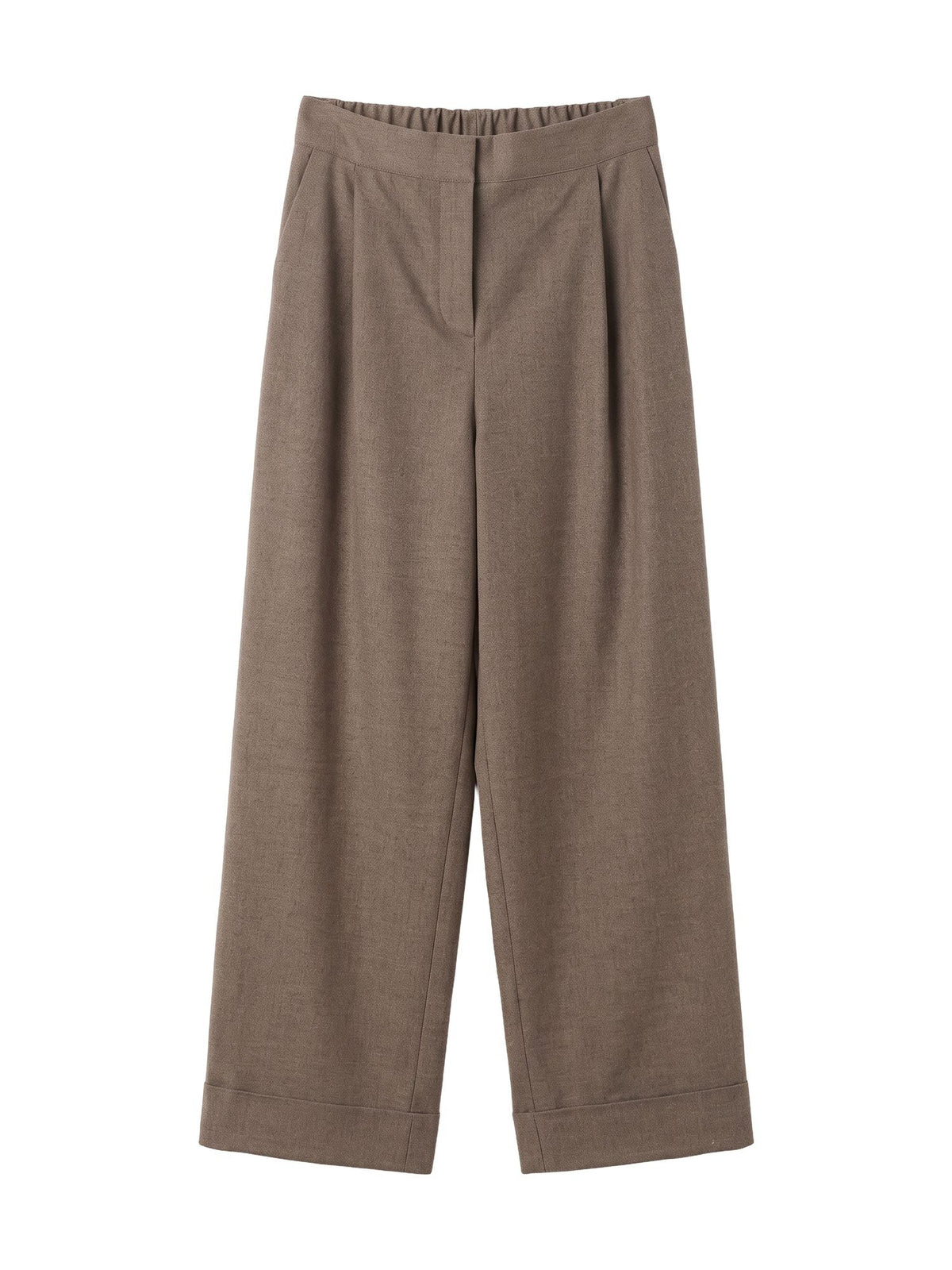 Cuffed Wool Full Pants