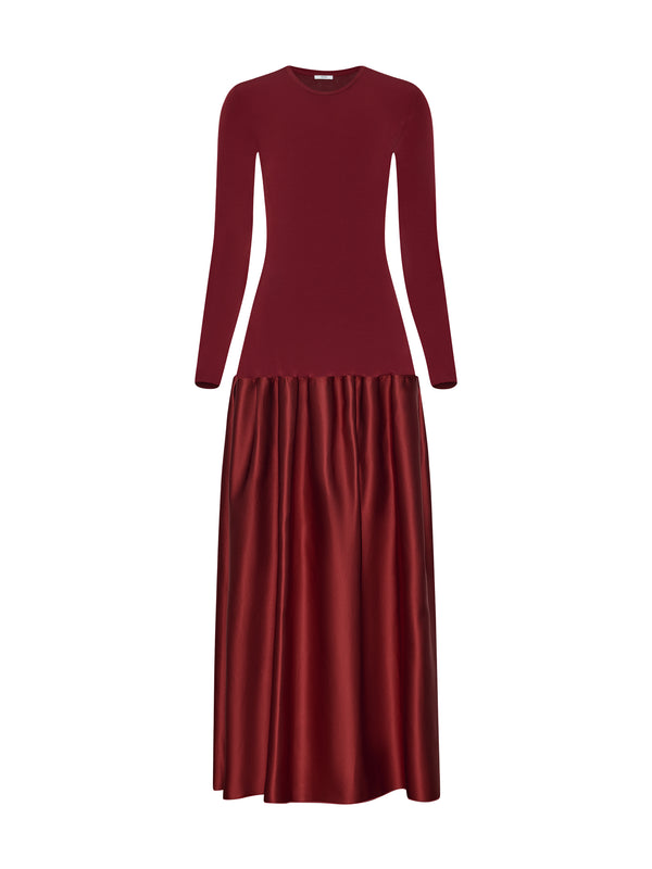 Catrin Flared Duchesse Midi Dress