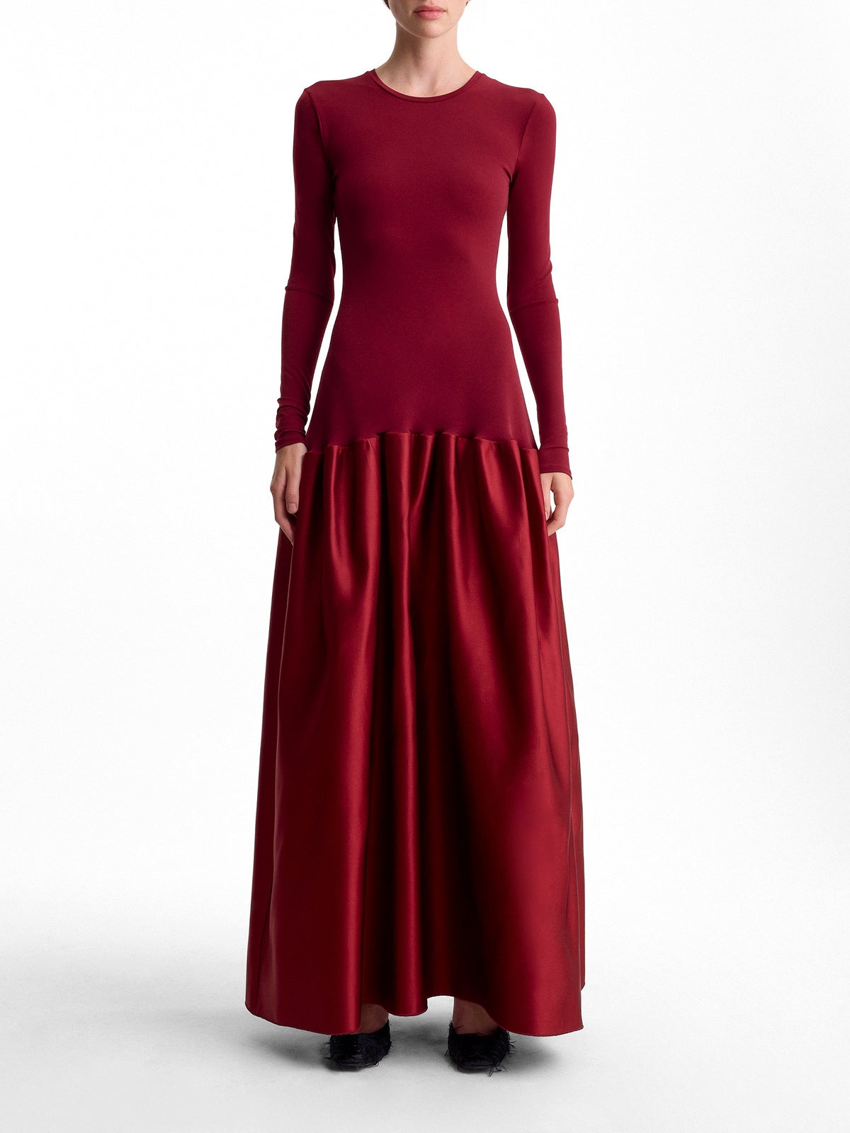 Catrin Flared Duchesse Midi Dress
