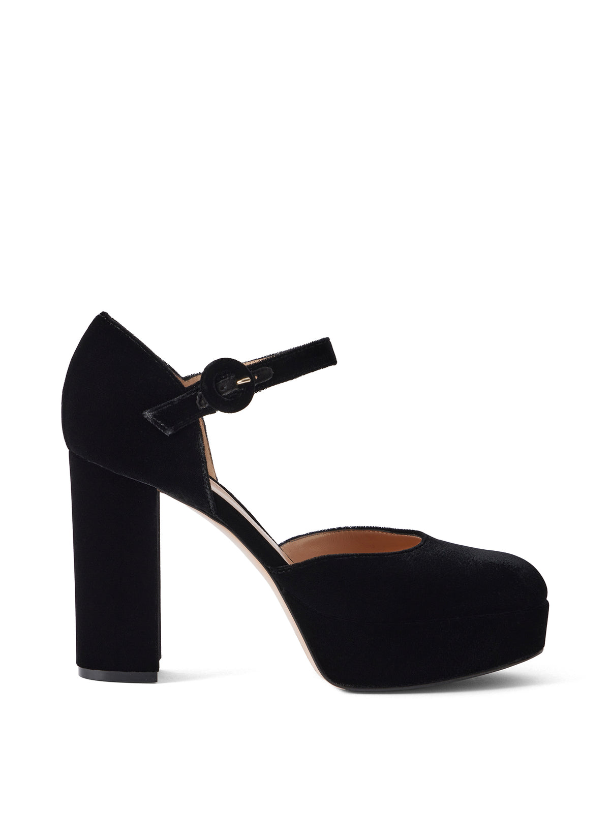 Velvet 70 Platform Mary-Jane Pumps
