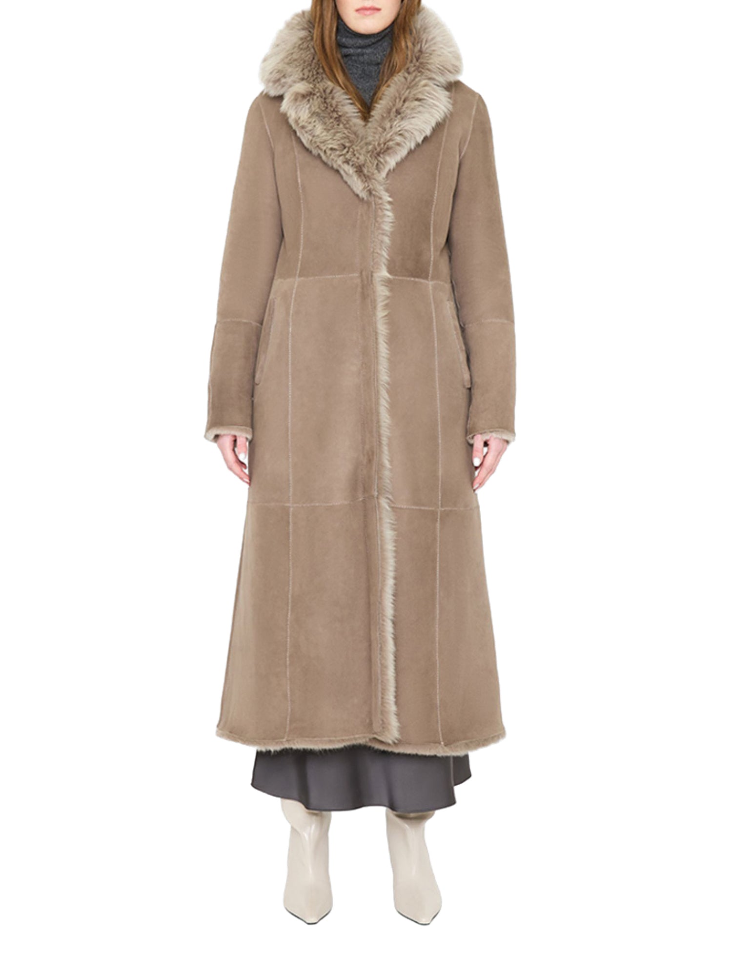 Maeve Reversible Shearling Coat