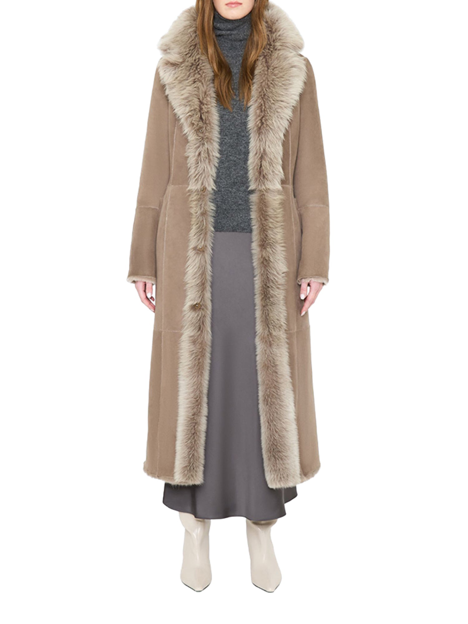 Maeve Reversible Shearling Coat