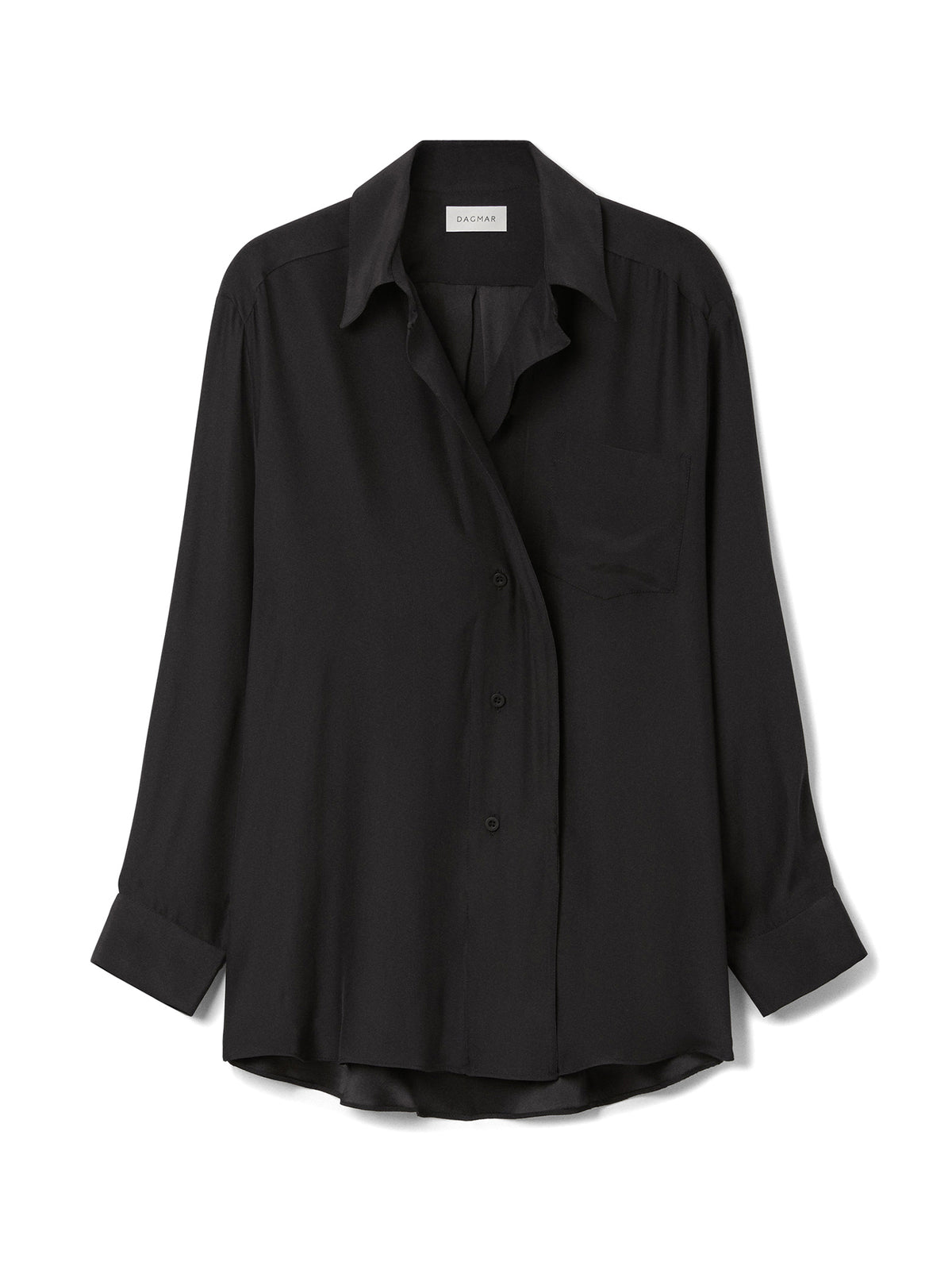 Asymmetric Silk Shirt