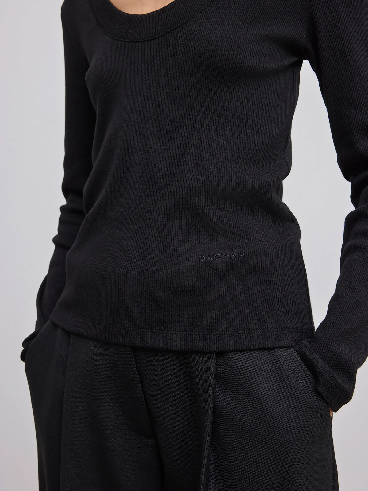 Scoop Jersey Long Sleeve Top