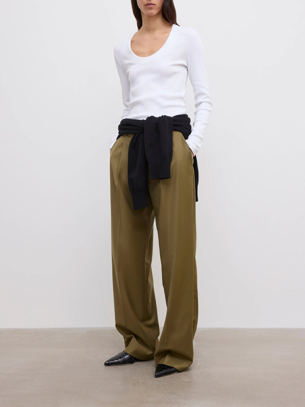 Scoop Jersey Long Sleeve Top