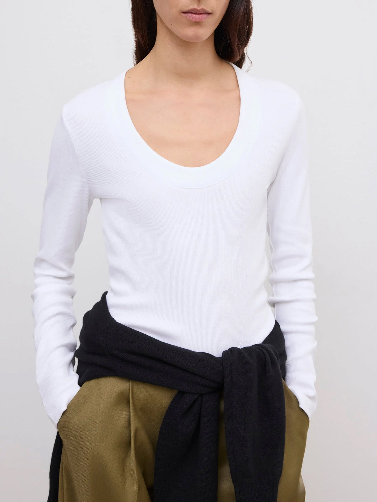 Scoop Jersey Long Sleeve Top