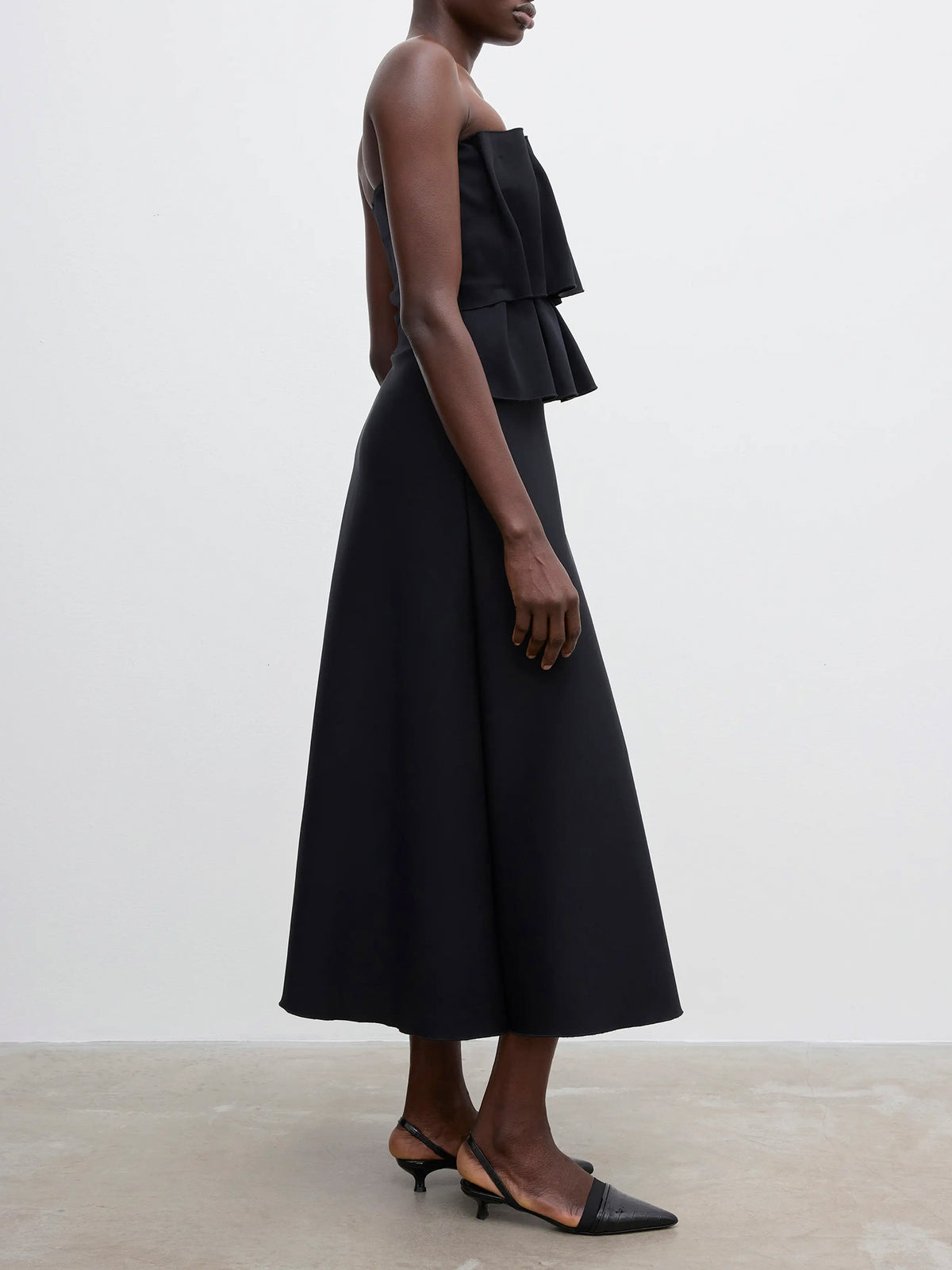 Sculpted Tube Midi Dress