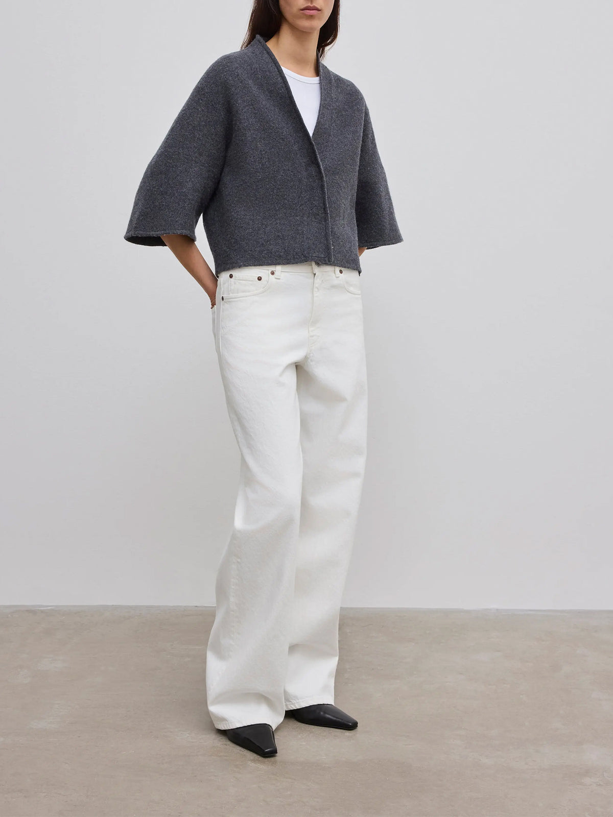 Short Wool Cardigan