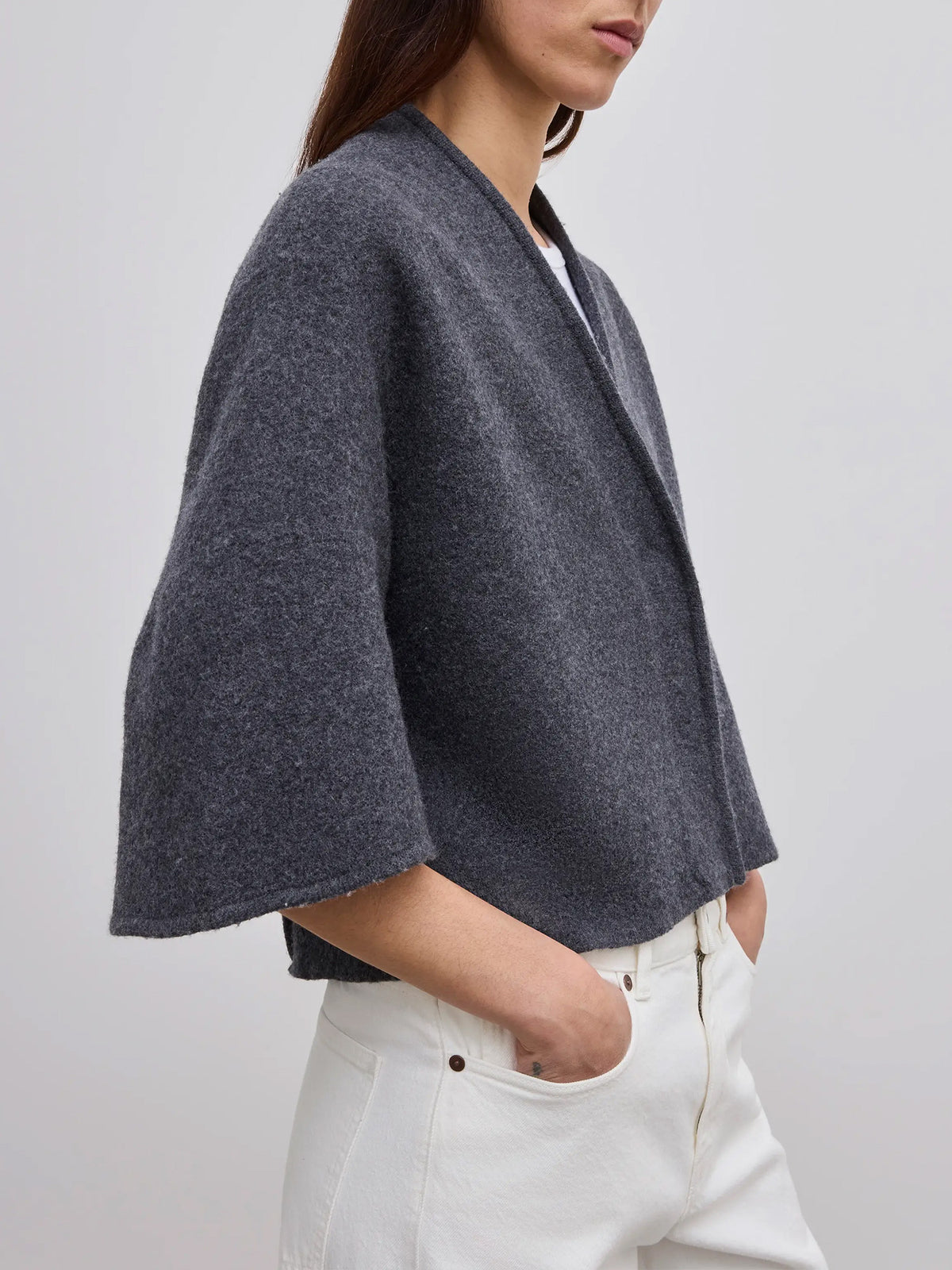 Short Wool Cardigan