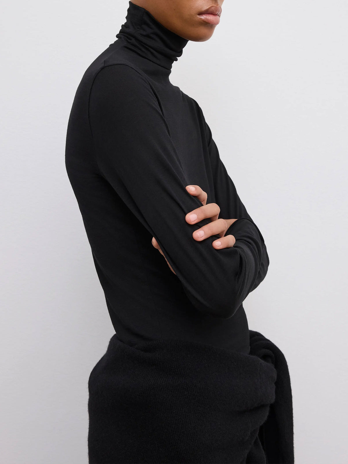 Wool Jersey Rollneck Sweater
