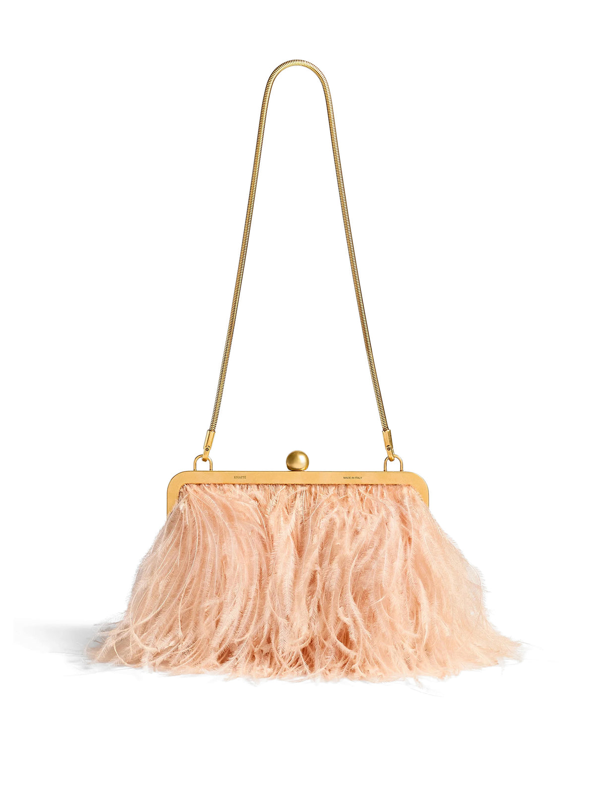 Lilith Feathered Chain Evening Bag