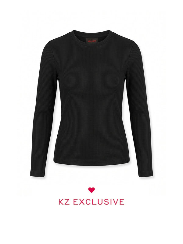 The Long Sleeve Ribbed Tee