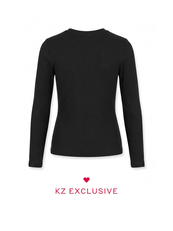 The Long Sleeve Ribbed Tee