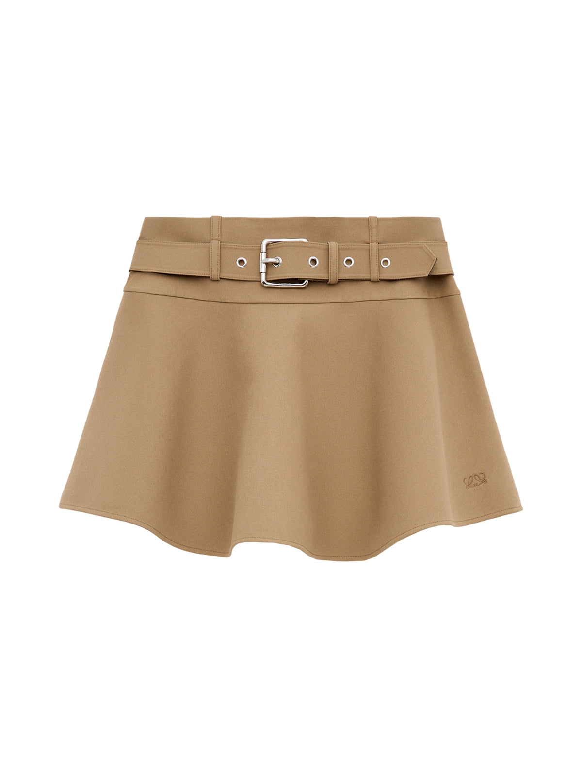 Cotton Utility Mini Skirt